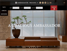 Tablet Screenshot of ambassadorhotel.com.tw