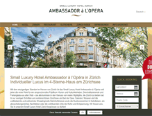 Tablet Screenshot of ambassadorhotel.ch