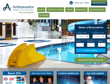 Tablet Screenshot of ambassadorhotel.com